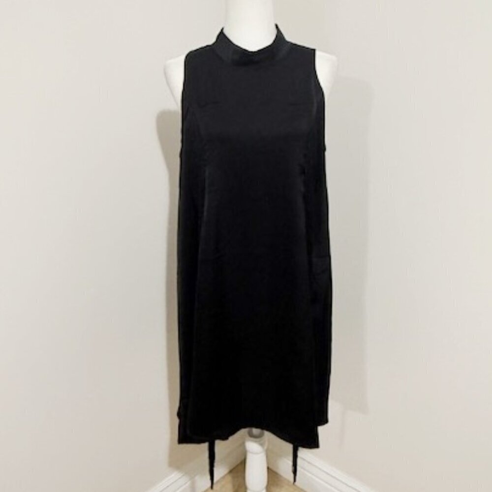 Wrangler Retro Black Sleeveless Fringe Dress Size L NWT